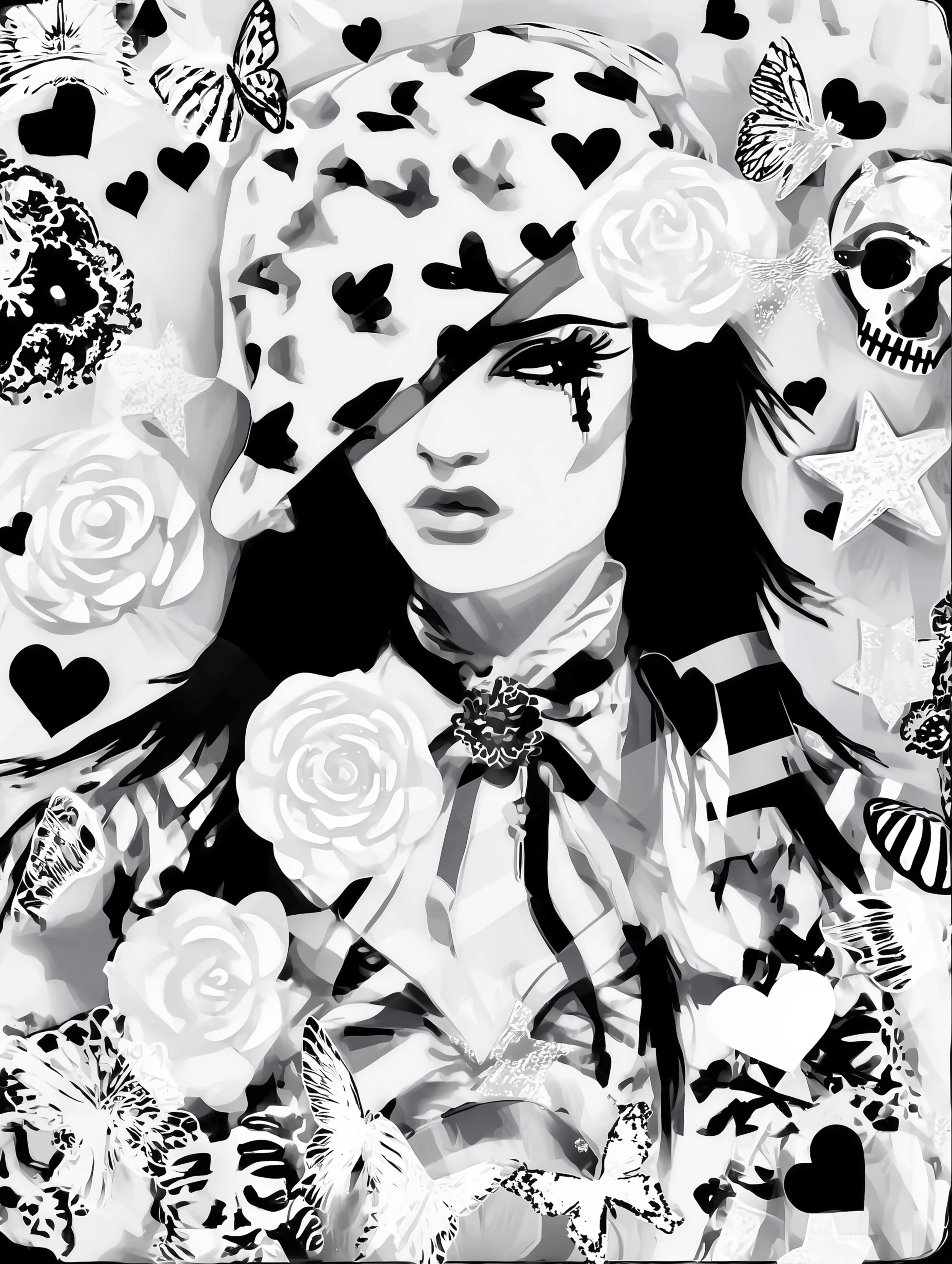 Free printable pirate coloring pages for adults featuring beret female pirate